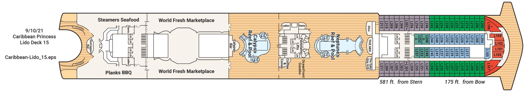 Deck 15 plan